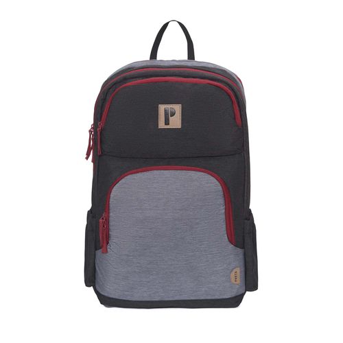 MOCHILA SIRIUS PLOMO/GUINDA