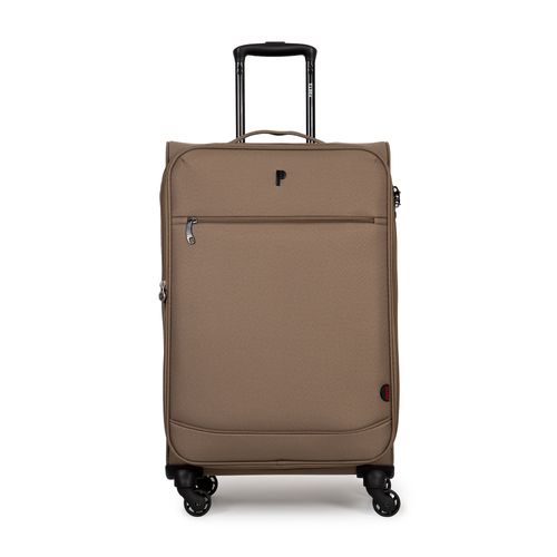MALETA TELA GENOVIA 28" MARRON