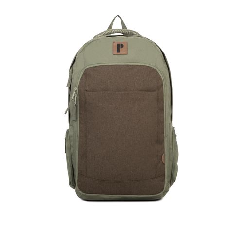MOCHILA KHALEB VERDE/MARRON