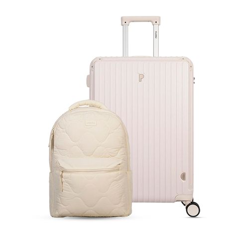 MALETA CARAVELI 28" HUESO + MOCHILA MANDY HUESO