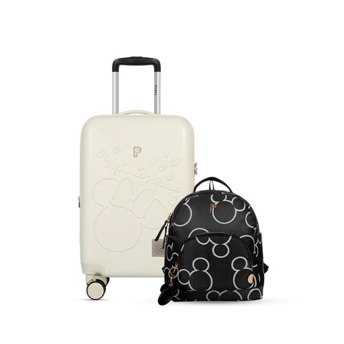 MALETA VARENNA 18" MINNIE MOOD + MOCHILA MERYL MICKEY HEAD
