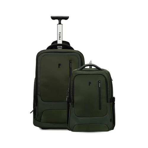 CARRY ON FERRAND VERDE MILITAR + MOCHILA FERRAND VERDE MILITAR