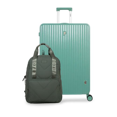 MALETA CARTAGENA 28" VERDE + MOCHILA POSH VERDE