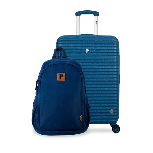 MALETA AQUILES 28" AZUL + MOCHILA BOHR AZUL