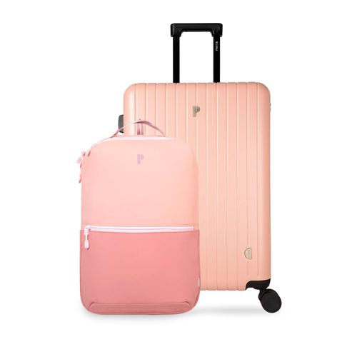 MALETA MOLDOVA 28" ROSADO + MOCHILA GRETA ROSA