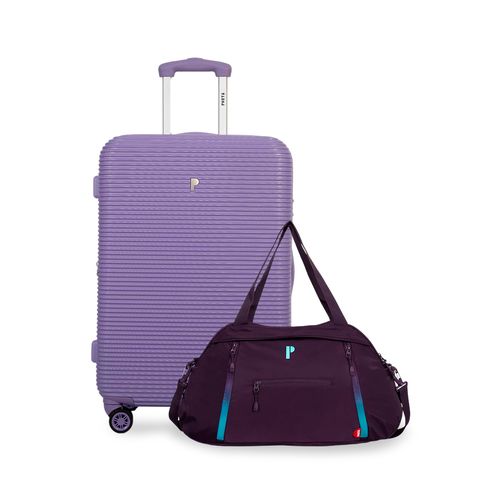 MALETA AQUILES 24" UVA + MALETIN MARA MORADO
