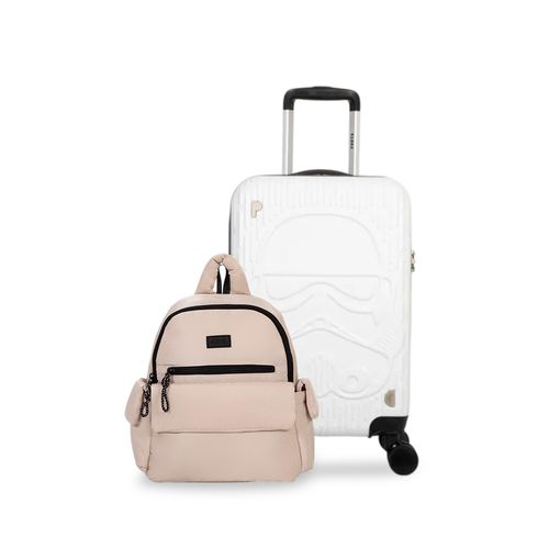 MALETA INDIGO 18" TROOPER MOOD + MOCHILA ALAI BLANCO