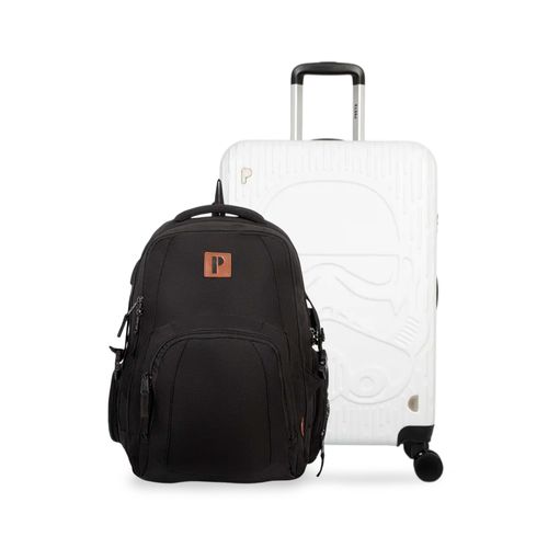 MALETA INDIGO 24" TROOPER MOOD + MOCHILA PITAGORAS NEGRO