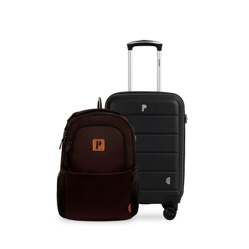 MALETA TASOS 18" NEGRO + MOCHILA FORBES NEGRO