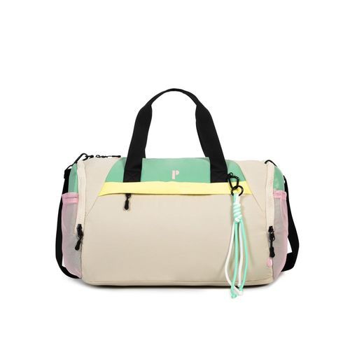 MALETIN ABALDI BEIGE/GREEN