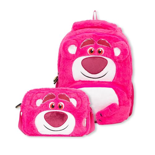 MOCHILA FLUF LOTSO PLUSH + BOLSO FLUF LOTSO PLUSH