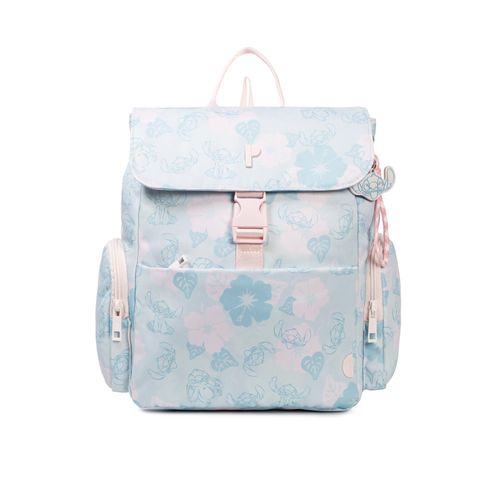 MOCHILA KEYLA STITCH BLUE FLOWERS