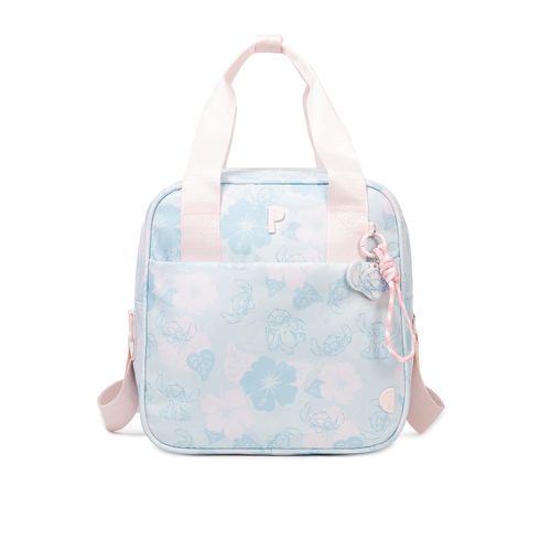 LONCHERA KEYLA STITCH BLUE FLOWERS