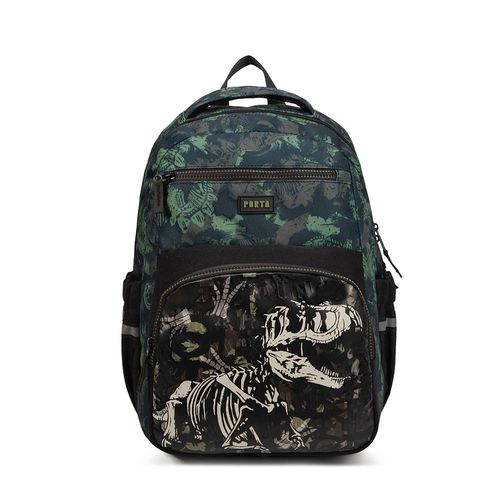 MOCHILA MAX DINO GREEN BONES