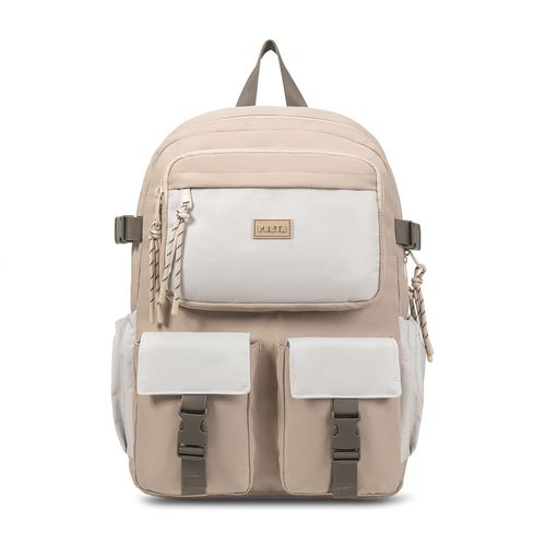 MOCHILA AMBAR MARRON/BEIGE