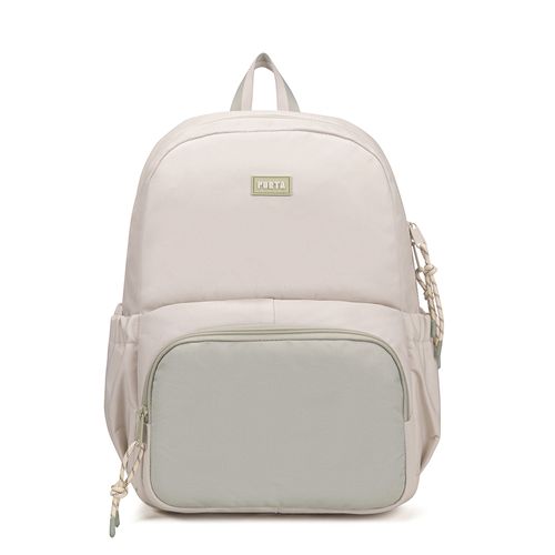 MOCHILA HELEN BEIGE/MATCHA