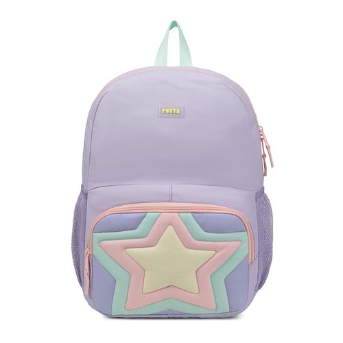 MOCHILA CARO LILA STARS