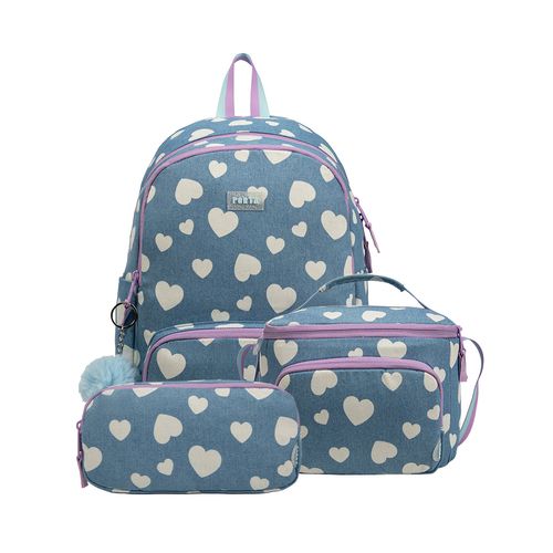 PACK AURA DENIM HEARTS