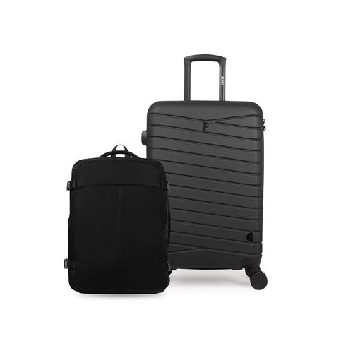 MALETA MIKONOS 24" NEGRO + MOCHILA VIAJERA ANDREW NEGRO