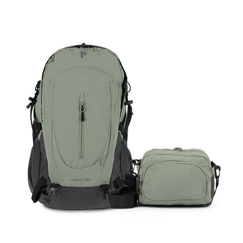 CAMPERA AGNAR 45L VERDE/AZUL + BOLSO AGNAR VERDE/AZUL